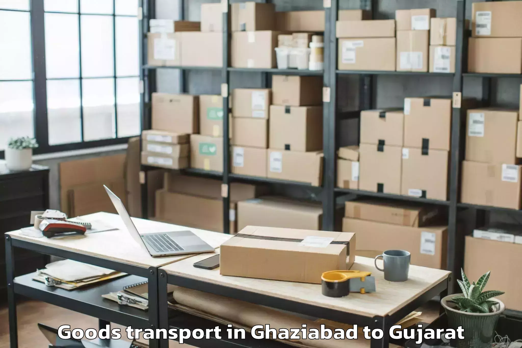 Easy Ghaziabad to Kadodara Goods Transport Booking